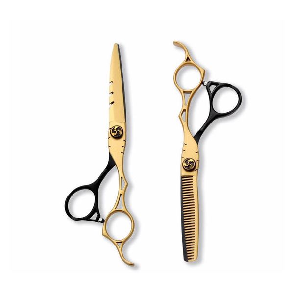 

hair scissors 6 inch professional thinning barber cutting hairdressing stainless steel salon shears multi-color