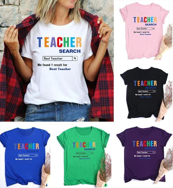 

teach love teacher ever and men women harajuku aesthetic graphic tees casual shirts vintage slogan clothing, White;black