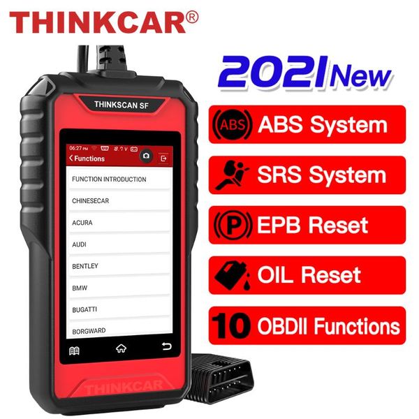 

code readers & scan tools thinkcar sf100 obd2 scanner engine abs srs oil epb reset odb 2 tool obdii reader multi-language car diagnostic