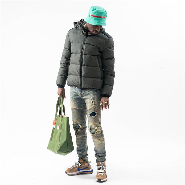 

am high street motorcycle washing old holes jeans patch slim fit leggings trendy men, Blue