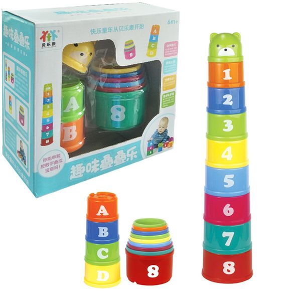 

120 baby intelligence early education toys fun folding cup english