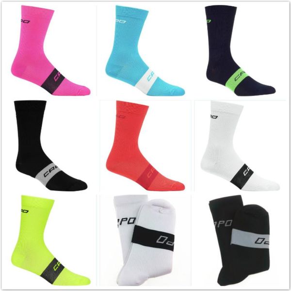 

sports socks professional brand cycling breathable road bike racing fit 40-45, Black
