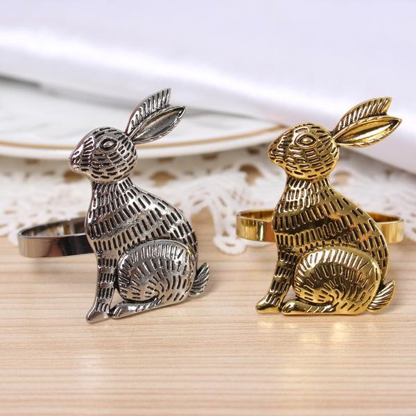 

napkin rings ears easter ring holder metal home table decor for spring