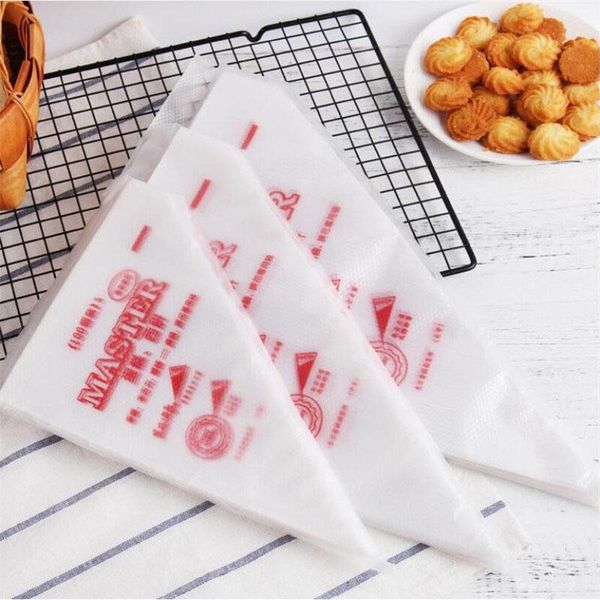 

baking & pastry tools 100pcs disposable bag cream piping for cup cake icing food s m l size bakeware accessories