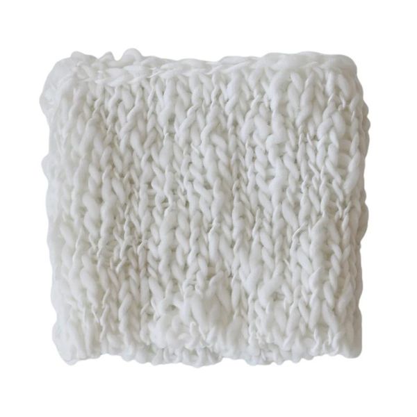 

blankets & swaddling born pography prop baby blanket knitted po shoot kids wrap- maternity mat