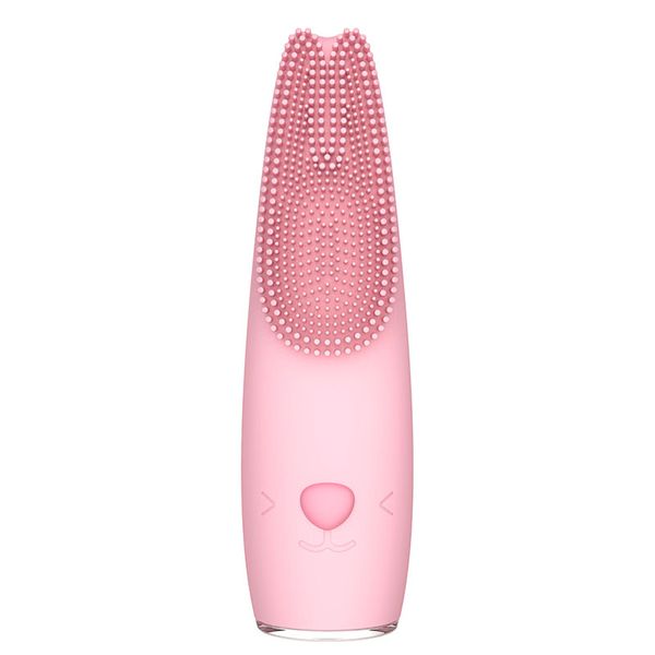 

ultrasonic silicone facial cleanse brush beauty skin care massage machine with heated exfoliating face clean electric heating vibrating