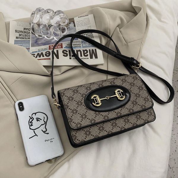 

2020 single shoulder messenger bag pu fashion small square women's bag