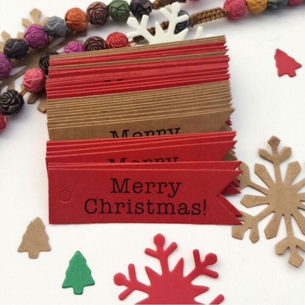 

pcs/pack merry christmas pattern decorative paper gift tags label diy home party accessories hanging cards sashes