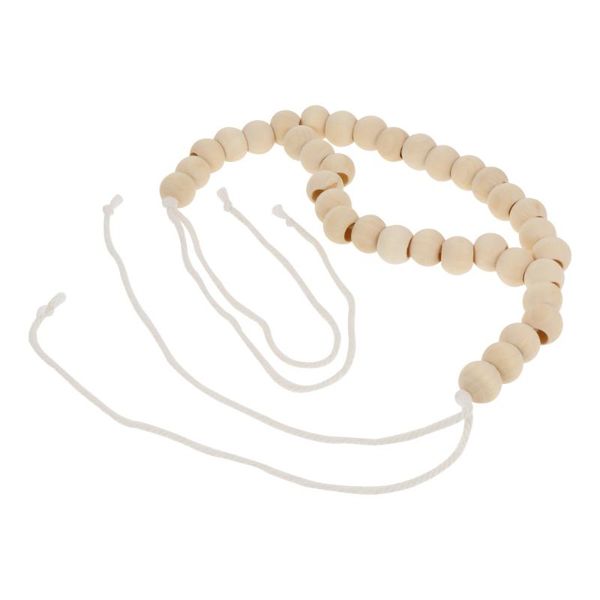 

curtain & drapes 1pc tieback wood bead belt holder accessory