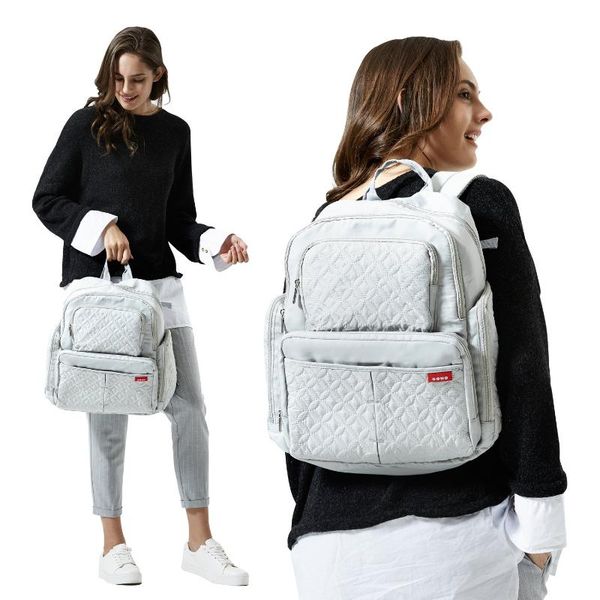 

diaper bags american retro double shoulder mommy bag multi-pocket large-capacity maternity and baby travel