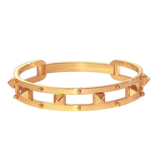 

bangle classic punk men women bracelet stainless steel bangles jewelry gift cuff charm hollow out customized designer custom, Black