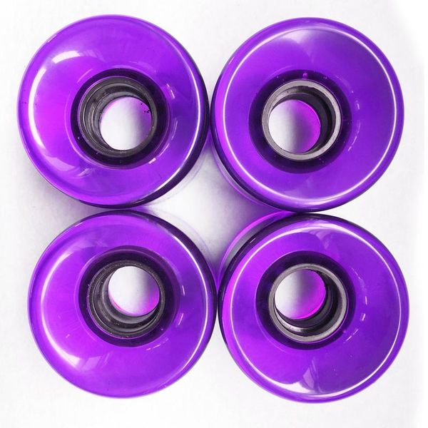 

universal roller skate wheels 4 pcs pu outdoor with core h7jp skateboarding