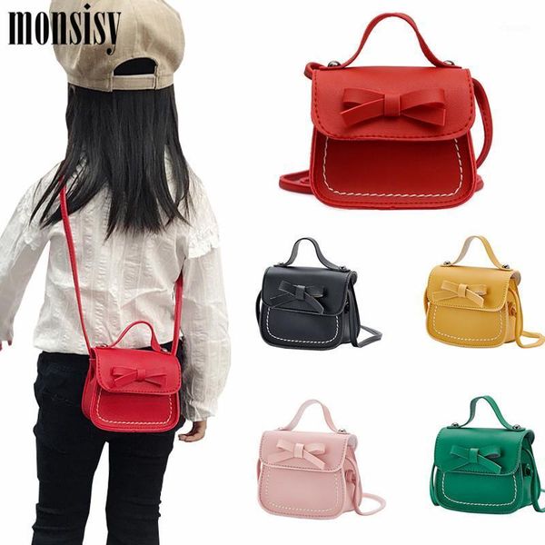 

purse monsisy girl bow coin handbag children wallet small pouch box kid change cute bowknot baby money mini bag, White