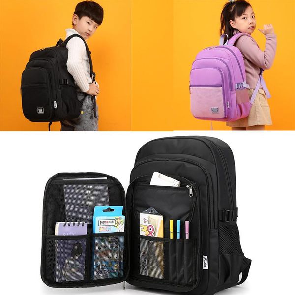 

multiple compartments schoolbag for boys girls large backpack children school bags student book bag mocihla escolar grade 1-3-5