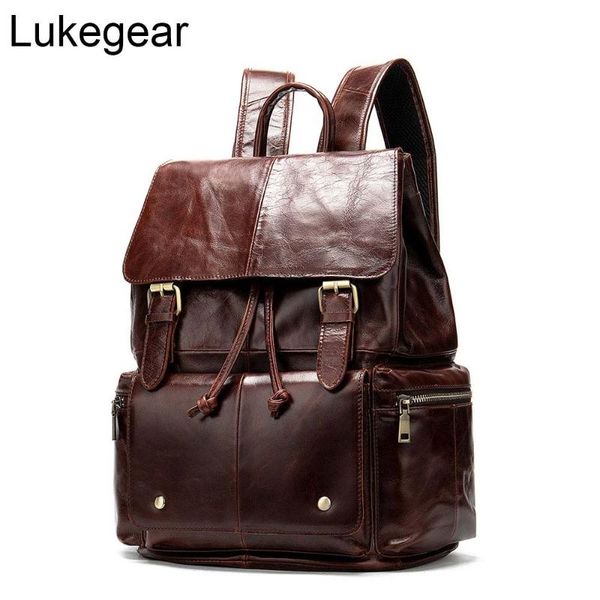 

backpack lukegear cowhide leather backpacks
