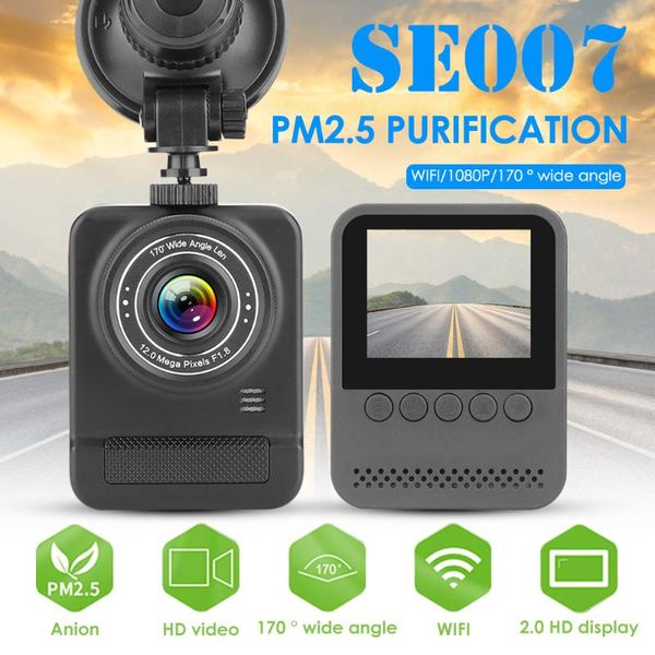 

wifi 2k hd car dvr camera 170 wide angle night vision dashcam ionizer air freshener pm2.5 eleminator automobile recorder dvrs