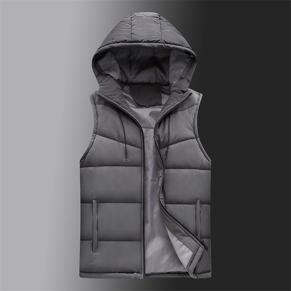 

-selling mens winter vest warm hooded vest men casual waistcoat sleeveless jackets men thicken parkas 6xl 211119, Black;white