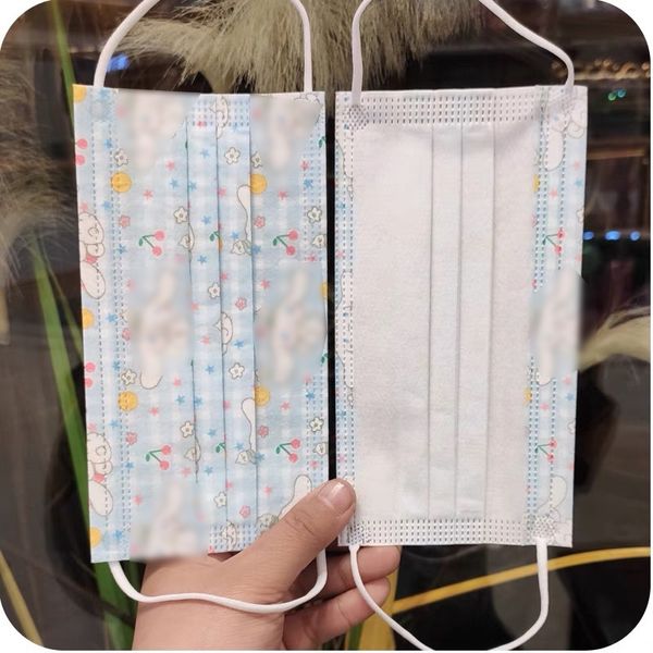 

cartoon printing blue background cherry jade dog mouth 95 + melt blown face mask