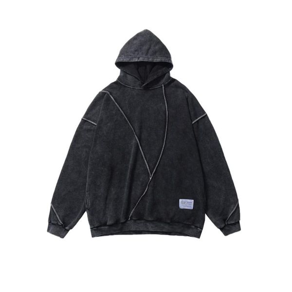 

men's hoodies & sweatshirts focus on street backwear design, connecting hoodie long sleeve autumn winter logo, Black