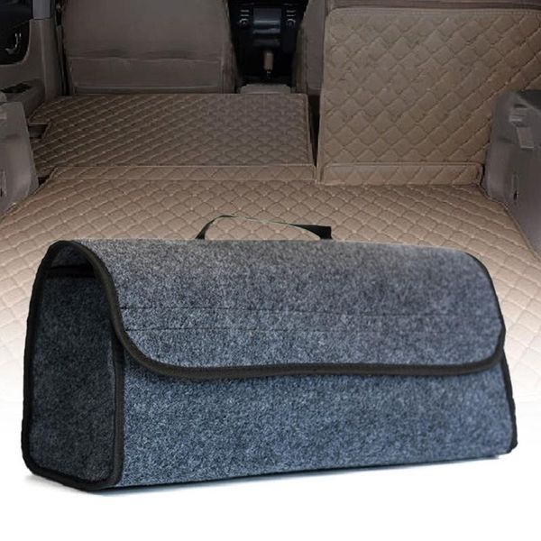 

car organizer auto multipurpose storage basket cargo truck set wool felt backup box