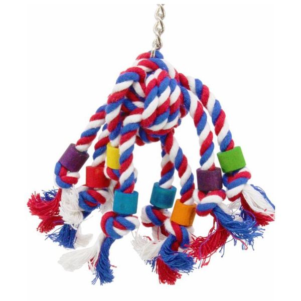 

other bird supplies durable rope jumble funny toy parrot chewing bite hanging cage swing climbing toys parakeet cockatiel pet
