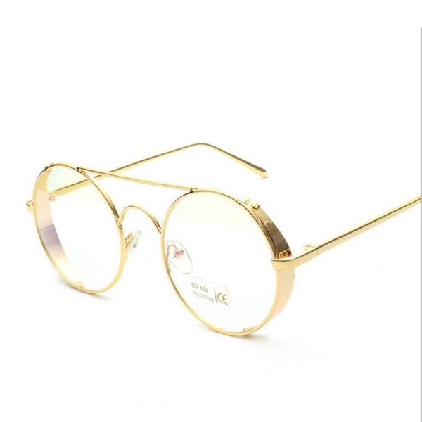

fashion sunglasses frames brand round glasses classic male eyewear gafas retro sun men uv400, Black