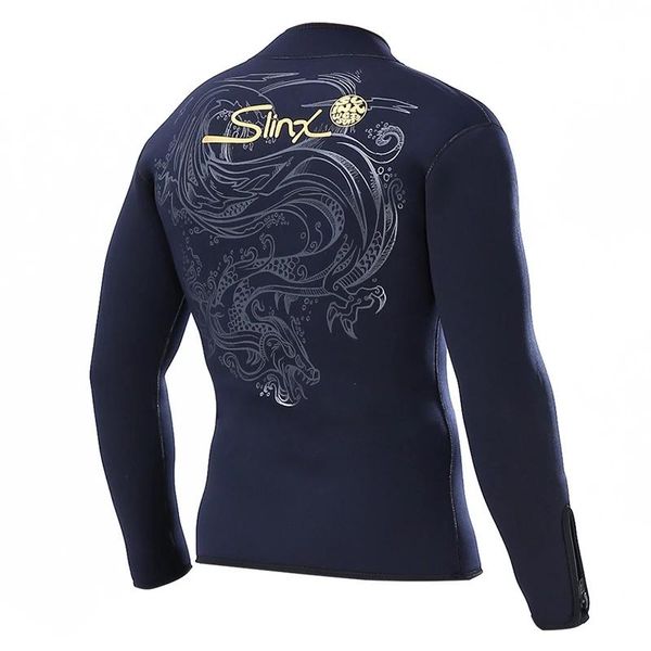 

swim wear diving jacket for men women 5mm neoprene wetsuit thermal zipper scuba surfing snorkeling spearfishing coat