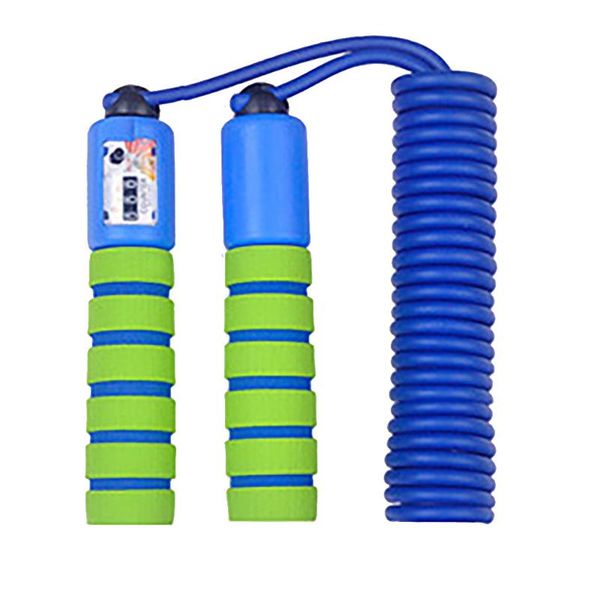 

jump ropes 2.8m professional sponge rope with electronic counter adjustable fast speed counting skipping wire fittness gear