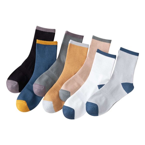 

cotton combed contrast color four seasons absorption and sweat men's, Black