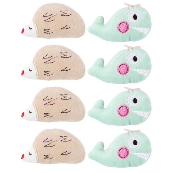 

cat toys 8pcs plush catnip doll plaything adorable chewing random style