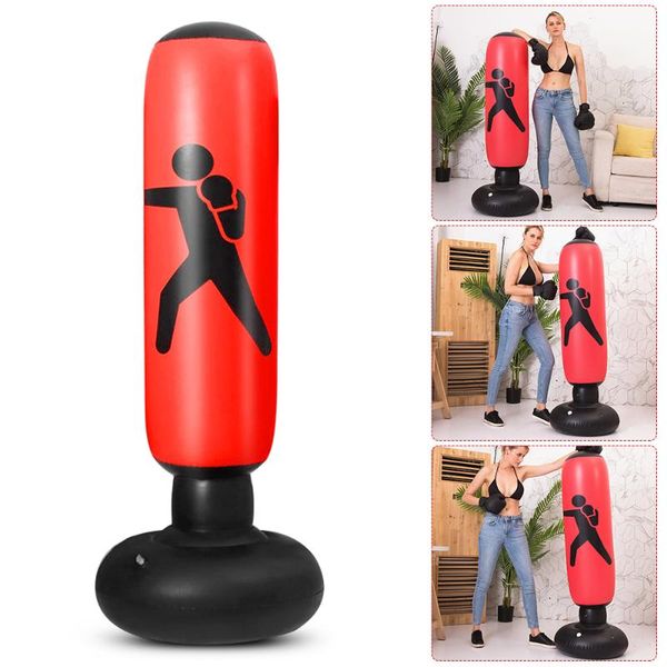 

sand bag indoor home fitness boxing target 5.2ft inflatable pvc punching
