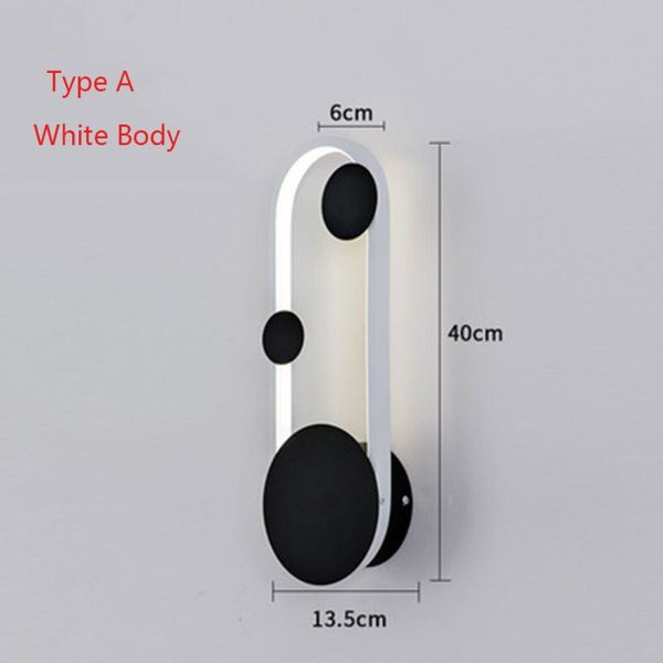 

wall lamp thrisdar 14w nordic simple led living room bedroom bedside light dining cafe background sconce