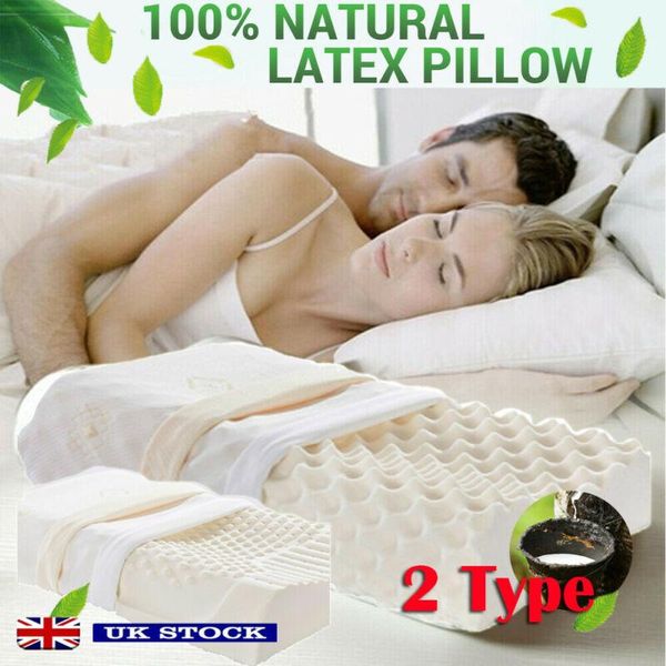 

pillow massaging natural thailand ventilated latex foam / removable cover a/b