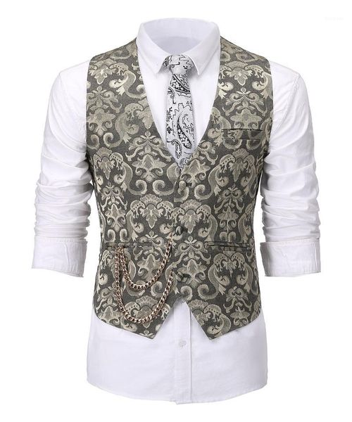 

men's vests suit vest business &casual slim fit jacquard three pockets custom made waistcoat for wedding groomsmen fashion, Black;white