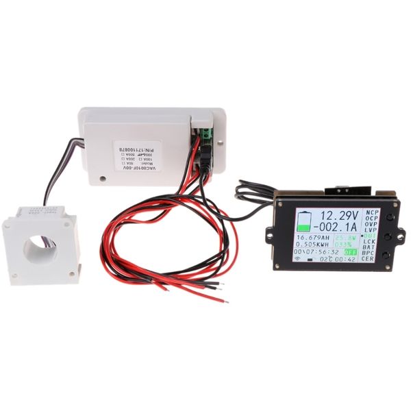 

wireless multifunctional voltmeters ampere meter dc 0-80v 0-300a met hall sensor
