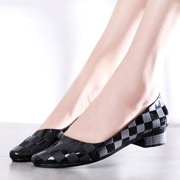 

sandals platform slope heel non-slip women thick shoes 2021 fashion arrival summer pointed heels1, Black