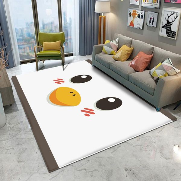 

carpets fashion cute duck pattern children comfortable carpet non-slip flannel baby hand print play mat