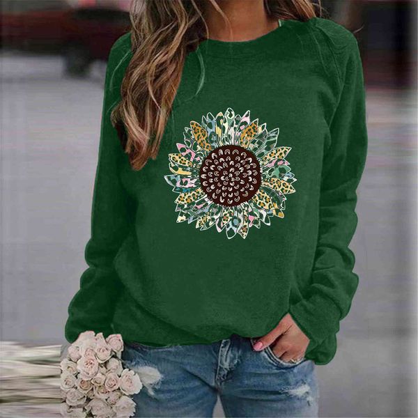 

aw2021 long sleeve printed raglan crew neck women's sweate, Blue;black