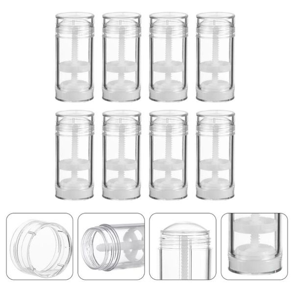 

8pcs 30ml empty deodorant containers twist-up refillable storage bottles & jars