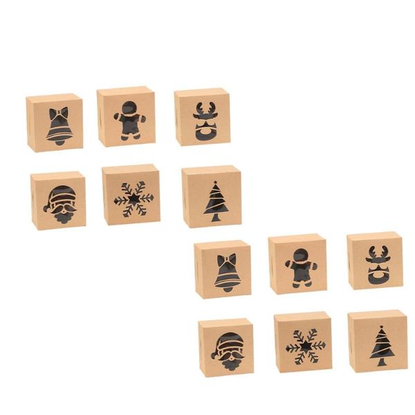 

gift wrap 48pcs cake packing box portable dessert container kraft paper candy