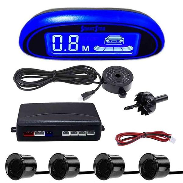 

assistance buzzer with 4 sensors auto parktronic parking sensor easy install protection detector system led display reverse car rear view ca