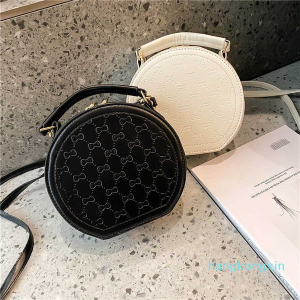 

handbags s summer fashion women's net red pressed small round texture messenger