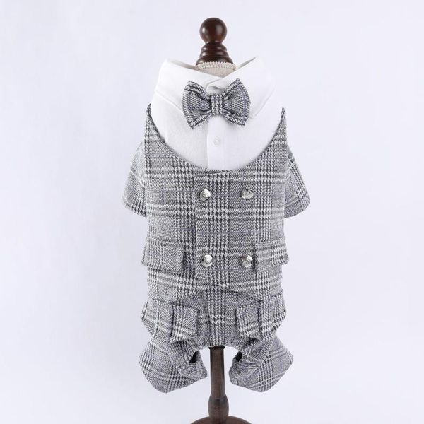 

boy dog clothes wedding suit jumpsuit small clothing tuxedo yorkshire pomeranian poodle bichon puppy costume outfit dropship apparel