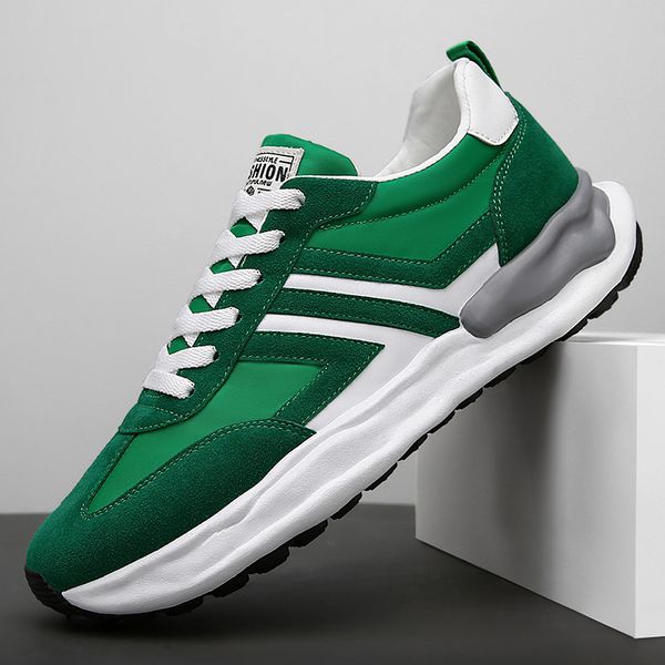 

spring mens shoes green white and black fashion mens casual shoes sports shoes lace-upbreathable wear-resistant increased 548