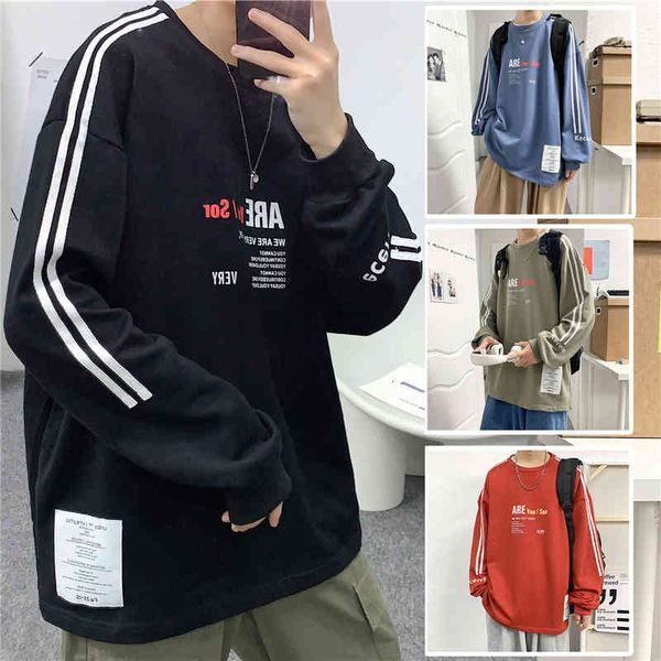 

men's hoodies & sweatshirts striped hip hop plus size, couple fashion, korean-style clothes, ulzzang , large-size overcoat, 5xl men&#03, Black