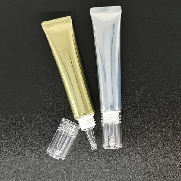 

storage bottles & jars 10-100pcs 20ml cosmetic gold/silver soft tubes eye cream bottle lotion facial containers refillable