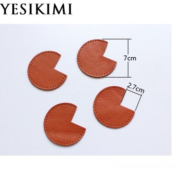 

1 lot=4pcs real leather repair bag corner protectors diy handmade replacement bag accessories, Black