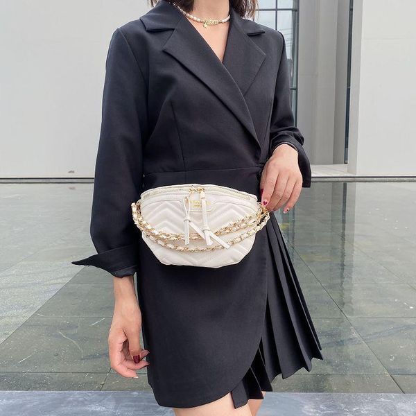

waist bags fashion women chain belt bag designer luxury chest lady crossbody famale mini brand fanny pack