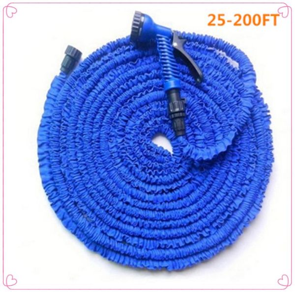 

watering equipments garden hose magic water flexible expandable reels for connector blue green 25-200ft
