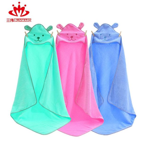 

towel cartoon embroidered bear cotton children bath baby quilt cloak